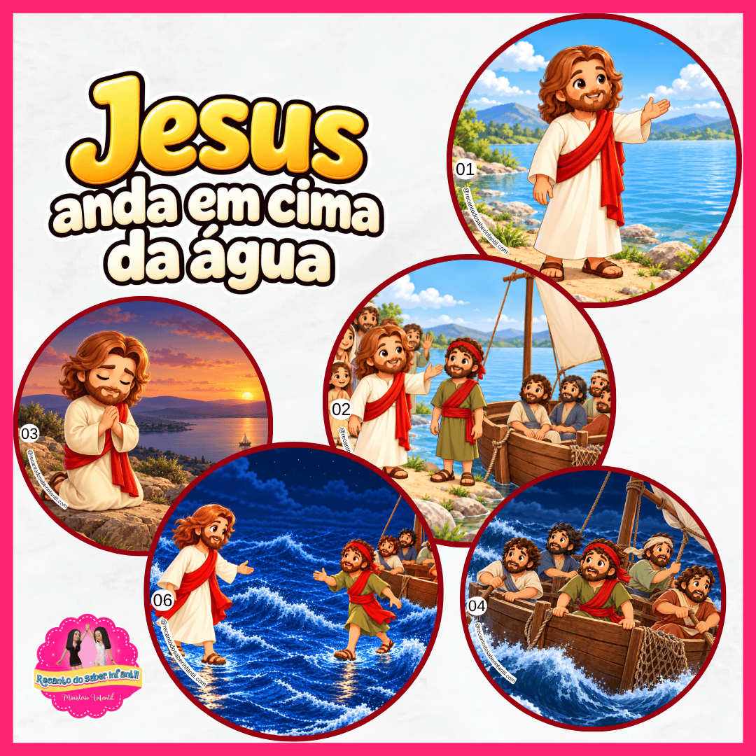Milagres de Jesus: Jesus anda em cima da água - Imagem 2